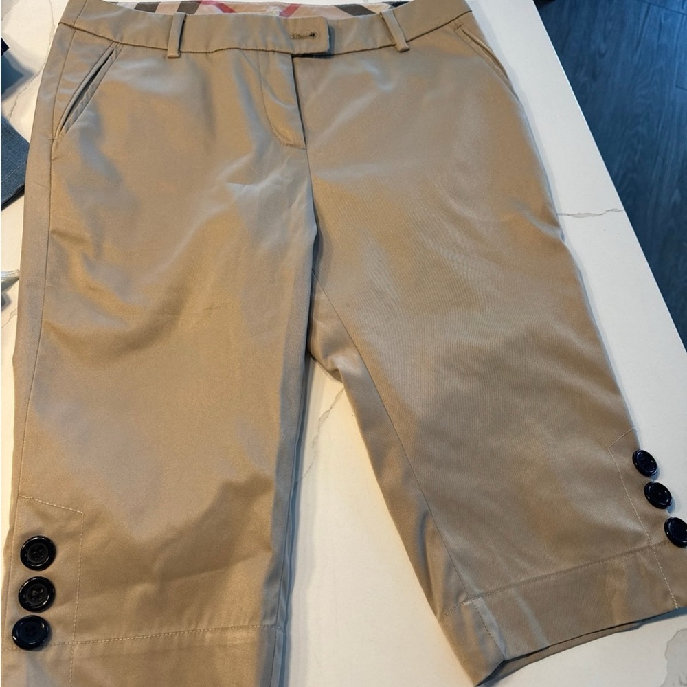 Burberry Tan Bermudas Lightweight Tailored